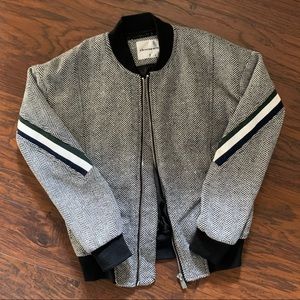 Eleven Paris Caraibes Herringbone Bomber Jacket